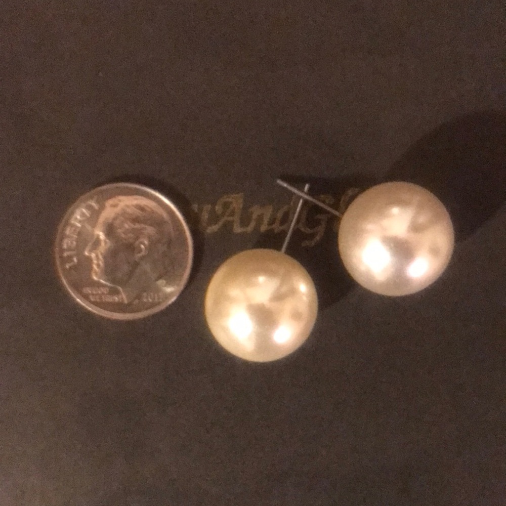 Faux Pearl Earrings